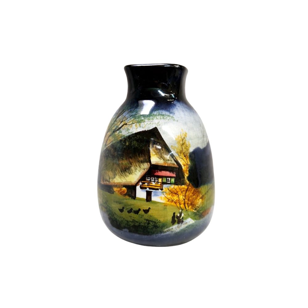Keramik Vase Schramberg Schwarzwald Motiv Nr. A03
