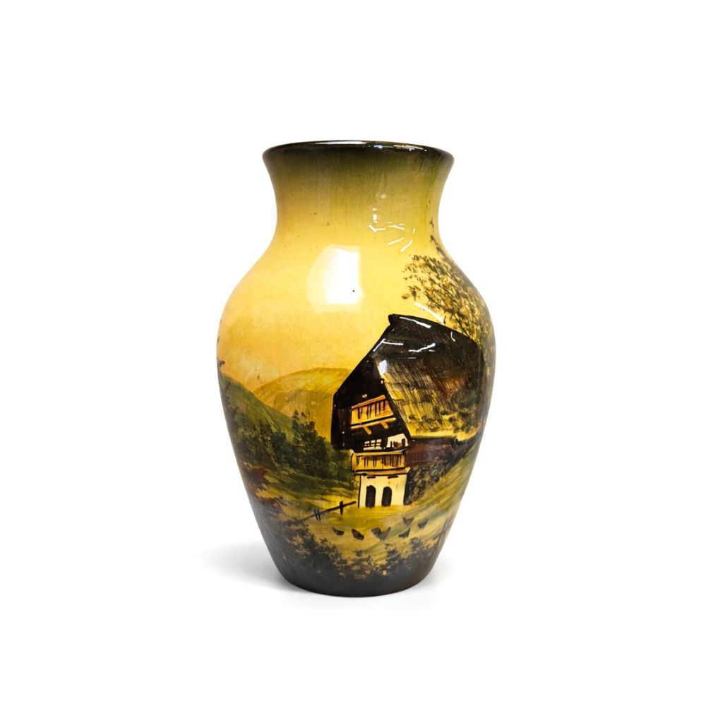 Keramik Vase Schramberg Schwarzwald Motiv Nr. A06