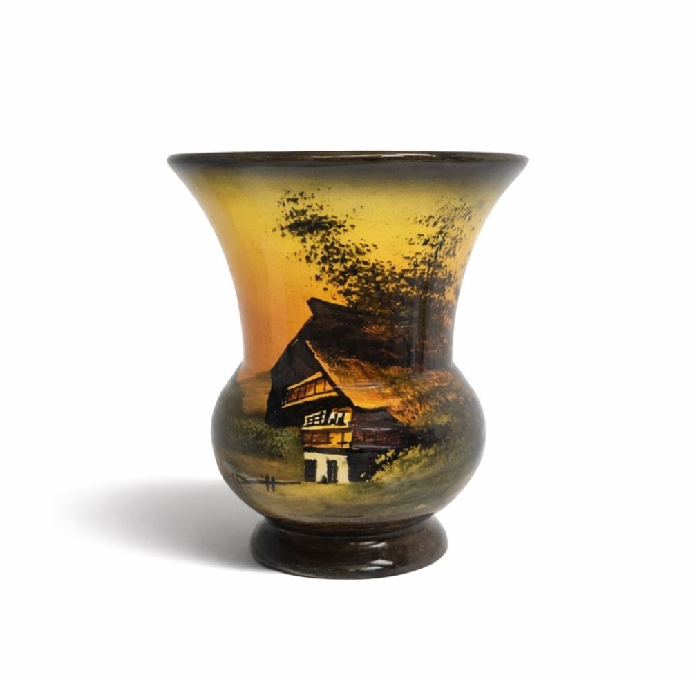 Keramik Vase Schramberg Schwarzwald Motiv Nr. A07