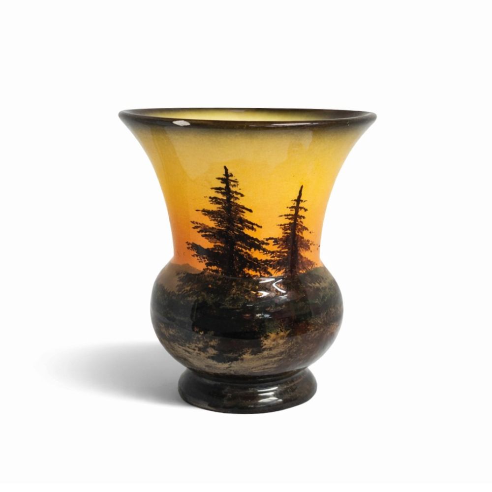 Keramik Vase Schramberg Schwarzwald Motiv Nr. A07