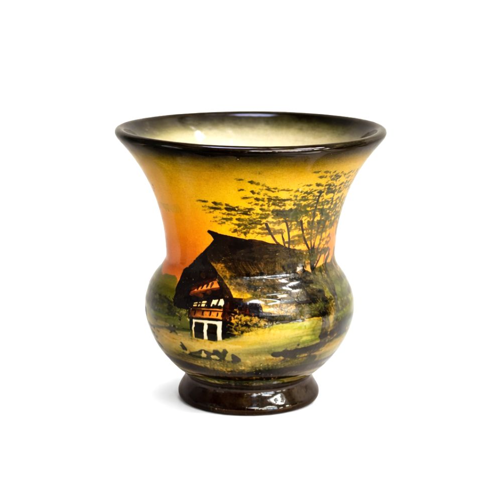 Keramik Vase Schramberg Schwarzwald Motiv Nr. A08