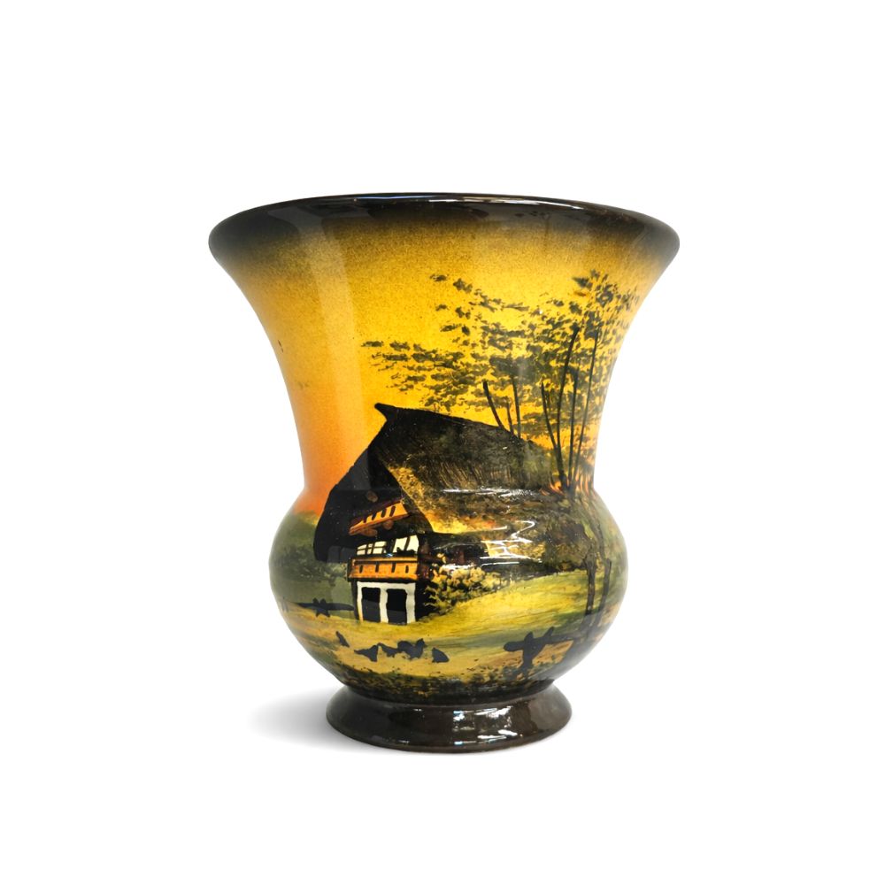 Keramik Vase Schramberg Schwarzwald Motiv Nr. A08
