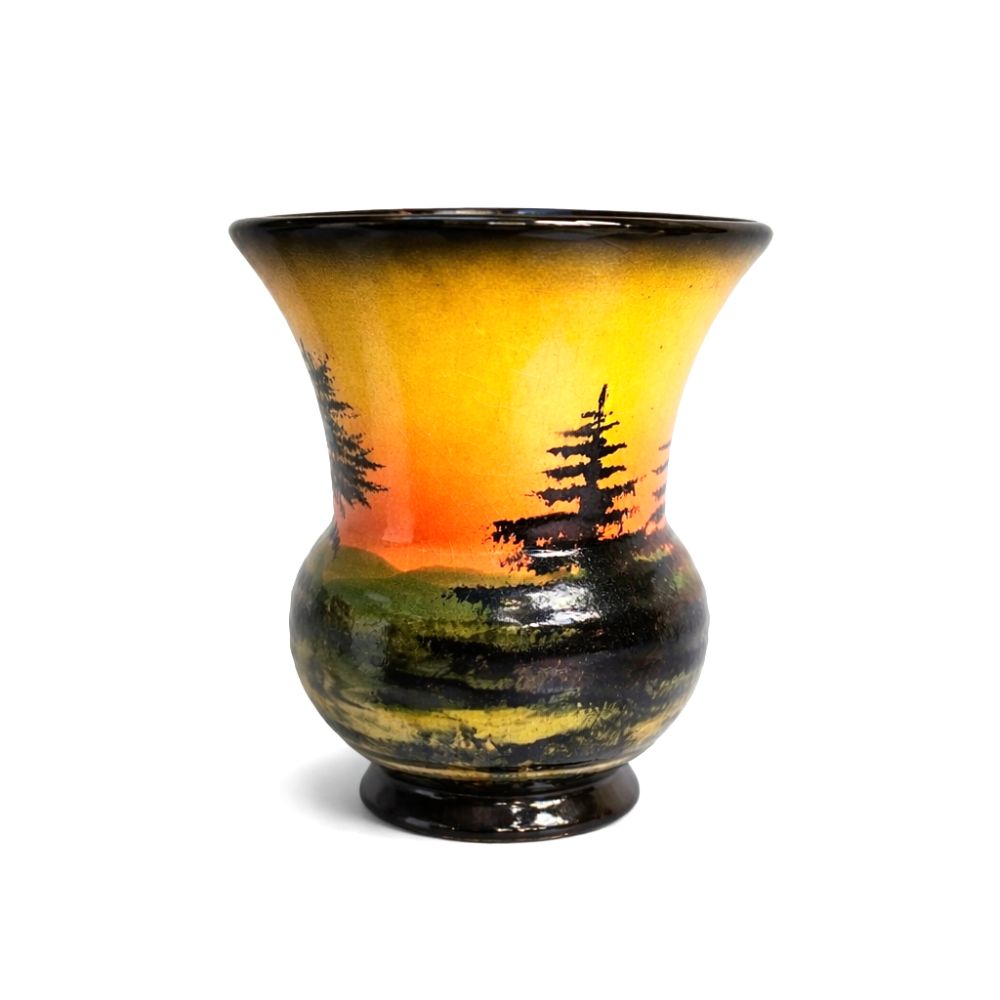 Keramik Vase Schramberg Schwarzwald Motiv Nr. A08
