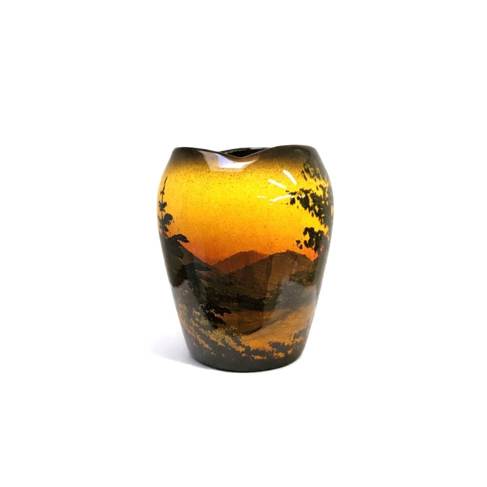 Keramik Vase Schramberg Schwarzwald Motiv Nr. A19