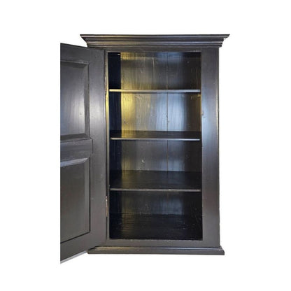 Antiker Schrank, Acryl schwarz mit Sonne goldfarben 10