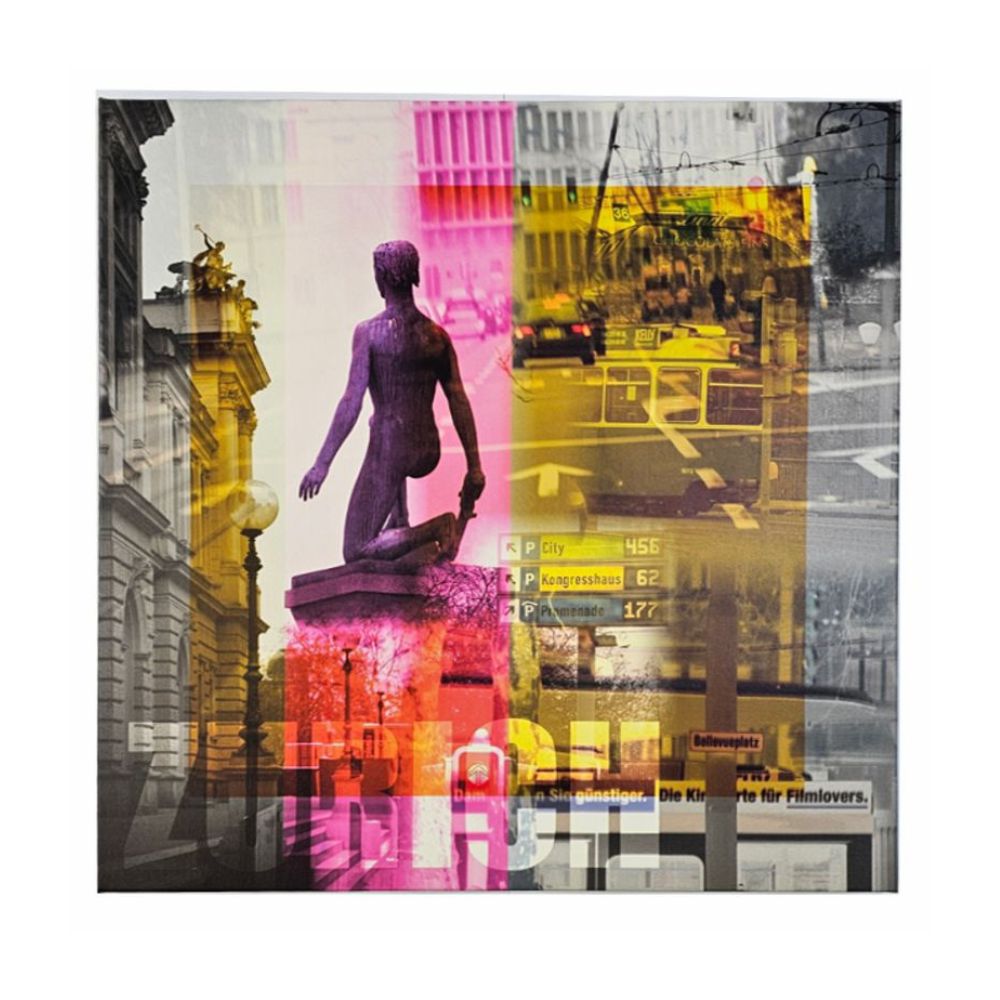 Bild Zürich Druck auf Leinwand